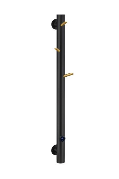 Полотенцесушитель электрический Boheme Oak 724-BG 20x150 см чёрный/золото Полотенцесушитель электрический Boheme Oak 724-BG 20x150 см чёрный/золото