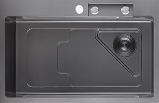 Мойка кухонная GranFest METAL 7246 PVD графит Мойка кухонная GranFest METAL 7246 PVD графит