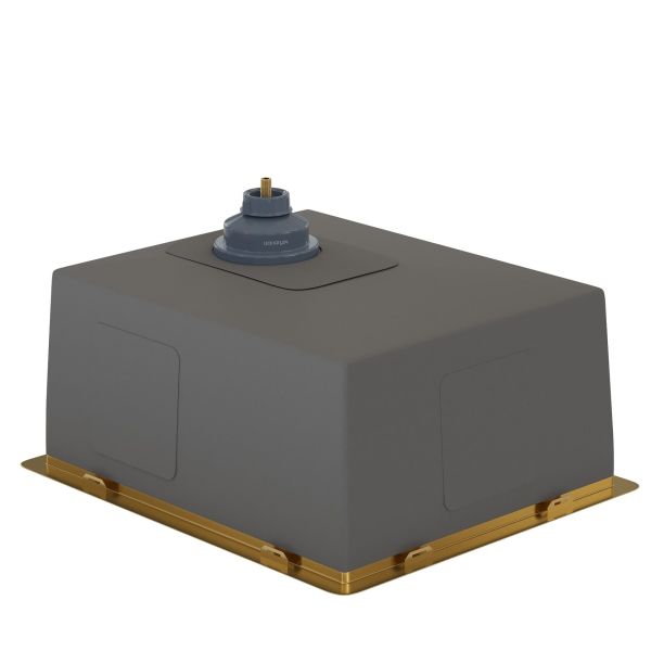 Мойка кухонная Reflexion Como 38-GD  RX2038GD брашированное золото