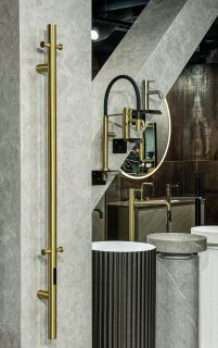 Полотенцесушитель электрический Boheme UNO GOLD золото