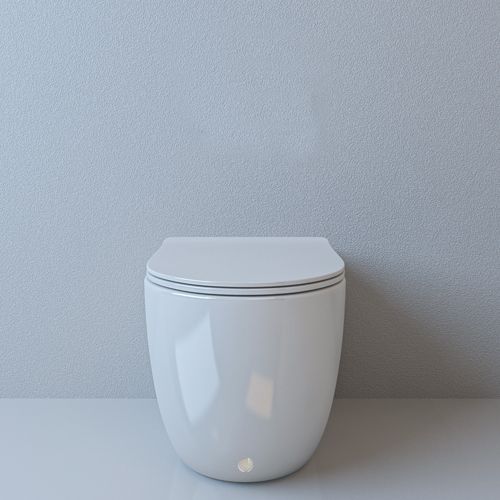 Приставной унитаз Cerutti SPA Barbaria Pulse CT7264 с функцией импульсного смыва белый