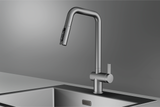 Смеситель для кухни Granula Kitchen Space 7273, СТАЛЬ МАТОВАЯ Смеситель для кухни Granula Kitchen Space 7273, СТАЛЬ МАТОВАЯ