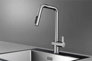 Смеситель для кухни Granula Kitchen Space 7273, СТАЛЬ САТИН Смеситель для кухни Granula Kitchen Space 7273, СТАЛЬ САТИН