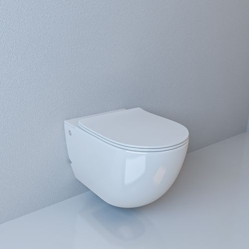 Подвесной унитаз с инсталляцией Cerutti SPA Barbaria Aria Pulse CT7277 с функцией импульсного смыва белый
