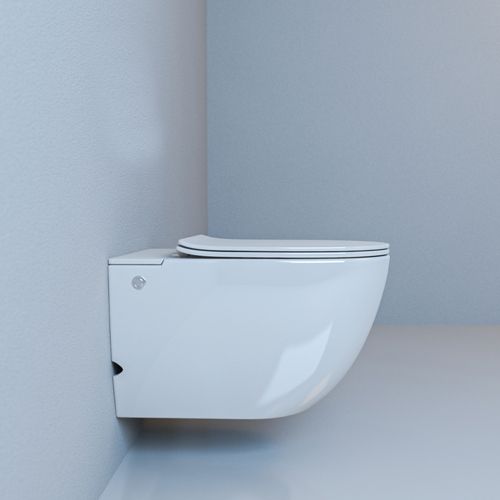 Подвесной унитаз с инсталляцией Cerutti SPA Barbaria Aria Pulse CT7277 с функцией импульсного смыва белый