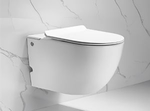 Подвесной унитаз с инсталляцией Cerutti SPA Barbaria Aria Pulse CT7277 с функцией импульсного смыва белый