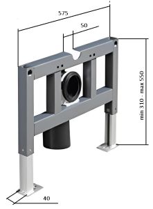 Подвесной унитаз с инсталляцией Cerutti SPA Argentera Aria Pulse CT7279 с функцией импульсного смыва белый