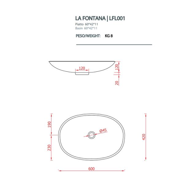 Раковина ArtCeram LA FONTANA LFL001 01 00 белая 60 см Раковина ArtCeram LA FONTANA LFL001 01 00 белая 60 см