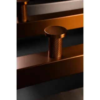 Полотенцесушитель электрический Boheme 2-трубы квадратный COPPER BRUSHED брашированная медь