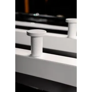 Полотенцесушитель электрический Boheme 2-трубы квадратный Matt White белый матовый