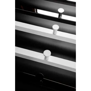 Полотенцесушитель электрический Boheme 2-трубы квадратный Matt White белый матовый