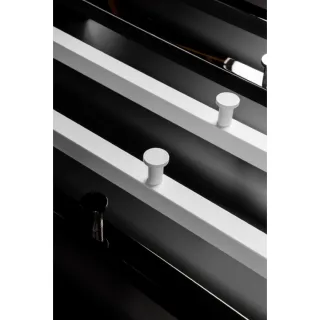 Полотенцесушитель электрический Boheme 2-трубы квадратный Matt White белый матовый