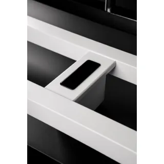 Полотенцесушитель электрический Boheme 2-трубы квадратный Matt White белый матовый