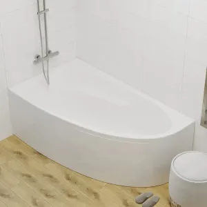 Акриловая ванна 1ACReal Мадрид Щ0000046660 правая 170x95 см на Х-каркасе белый