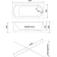 Акриловая ванна 1ACReal Дюна Щ0000046663 170x70 см на Х-каркасе белый