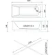 Акриловая ванна 1ACReal Тори Щ0000042930 150x70 см белый