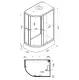 Душевая кабина Triton Коралл Щ0000061820 правая 120x80 см профиль белый стекло мозаика
