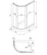 Душевой уголок Triton Коралл Щ0000043490 правый 120x80 см профиль белый стекло мозаика