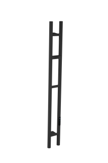 Boheme 729-B Полотенцесушитель электрический 2-трубы круглый BLACK