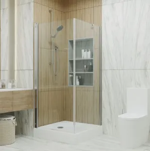 Душевой уголок Triton Форта Щ0000053344 90x90 см профиль хром стекло прозрачное