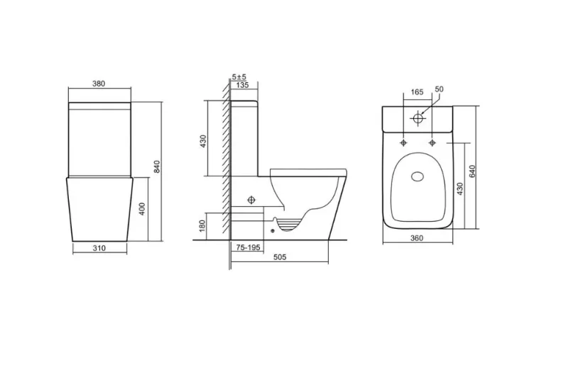 Унитаз напольный Triton-Pro Corso CO-3006 Щ0000057976 белый