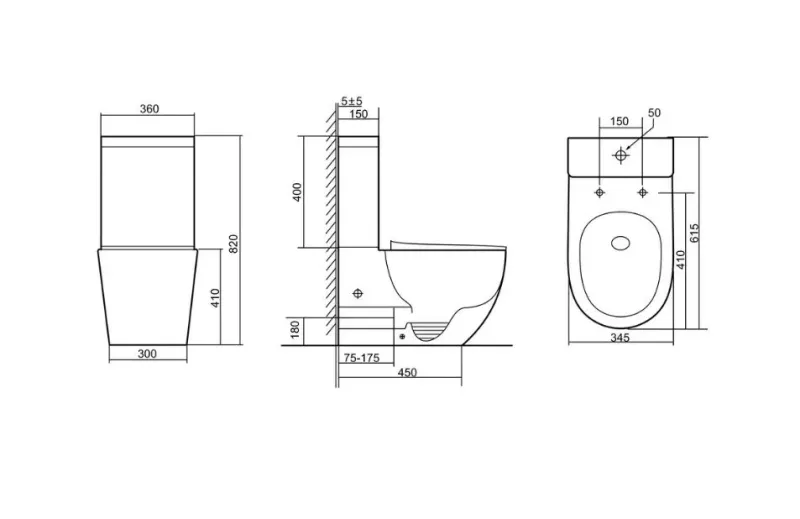 Унитаз напольный Triton-Pro Corso CO-3806 Щ0000057975 белый