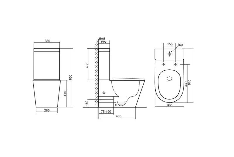 Унитаз напольный Triton-Pro Corso CO-3906 Щ0000057974 белый