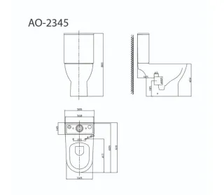 Унитаз напольный Triton-Pro Astro AO-2345 Щ0000058891 белый Унитаз напольный Triton-Pro Astro AO-2345 Щ0000058891 белый