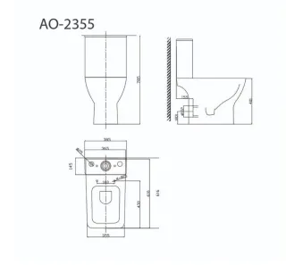 Унитаз напольный Triton-Pro Astro AO-2355 Щ0000058892 белый Унитаз напольный Triton-Pro Astro AO-2355 Щ0000058892 белый