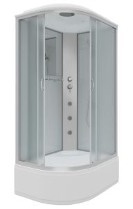 Душевая кабина Niagara NG-2310-14RG с гидромассажем 120x80см серебро/матовое