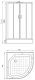 Душевая кабина Parly 90x90см EF931