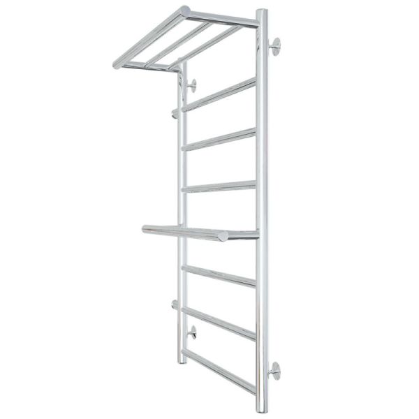 Полотенцесушитель водяной Laris Лавина 73208021 левый с полками П9 50x80см хром