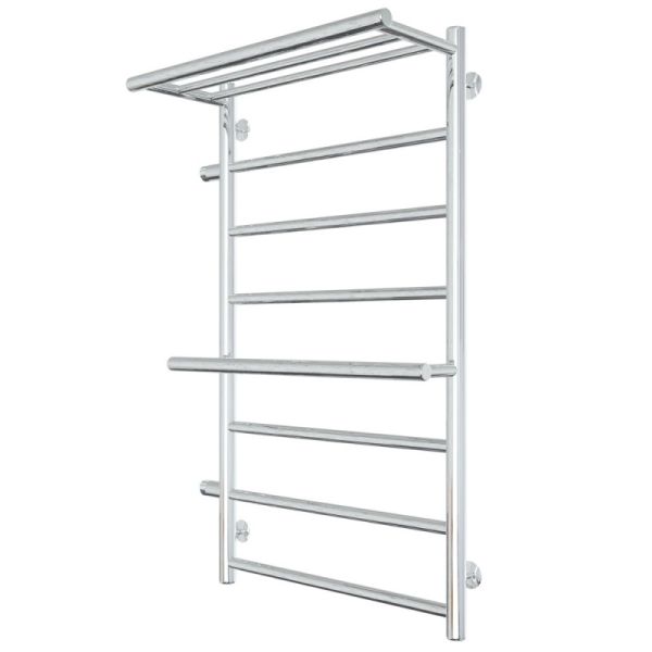 Полотенцесушитель водяной Laris Лавина 73208021 левый с полками П9 50x80см хром