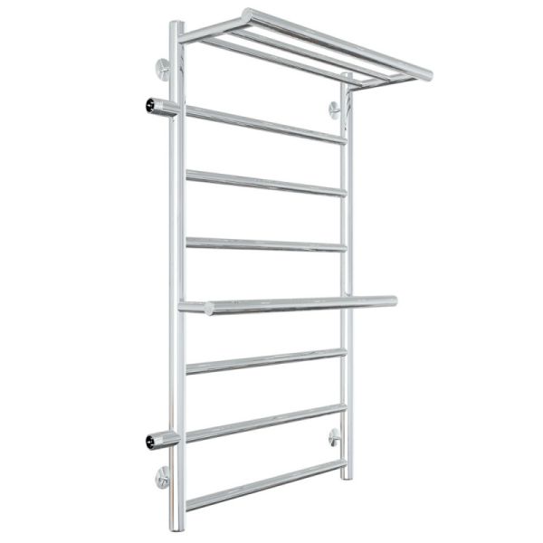 Полотенцесушитель водяной Laris Лавина 73208021 левый с полками П9 50x80см хром