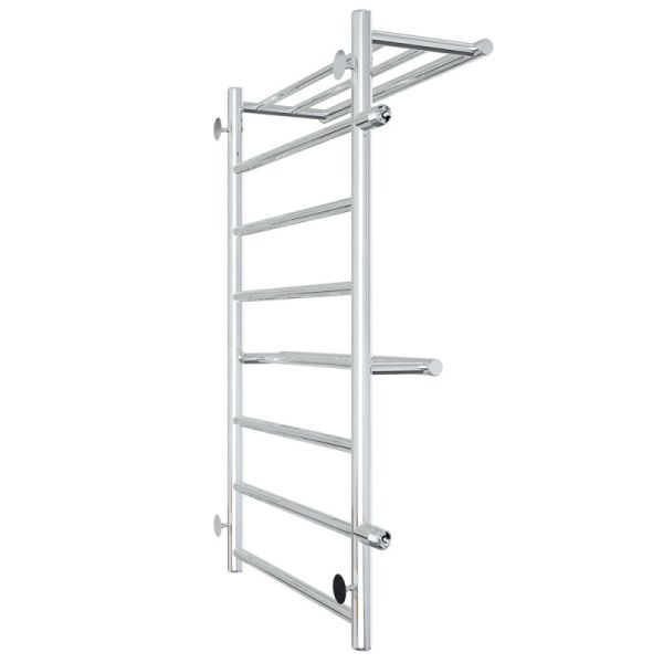 Полотенцесушитель водяной Laris Лавина 73208021 левый с полками П9 50x80см хром