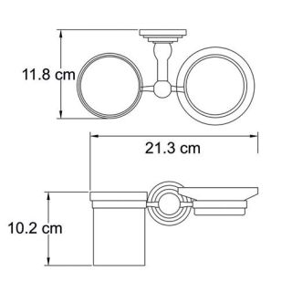 Wasserkraft Isar K-7326 Держатель стакана и мыльницы Wasserkraft Isar K-7326 Держатель стакана и мыльницы