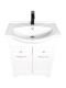 Тумба под раковину Corozo Кармела SP-00001991 65 см белое серебро
