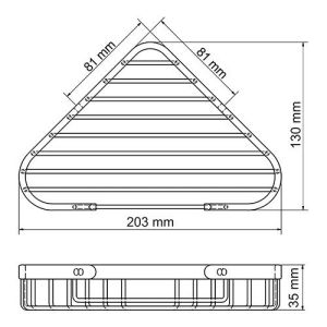 Wasserkraft K-733BLACK Полка металлическая угловая
