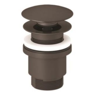 Донный клапан для раковины Kludi 110426N2-00 с функцией push-open сталь оружейная брашированная