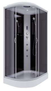 Душевая кабина Niagara NG-3512-14RF с гидромассажем 120x80см серебро/тонированное