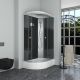 Душевая кабина Niagara NG-3524-14R BLACK 120x80см серебро/тонированное с узором