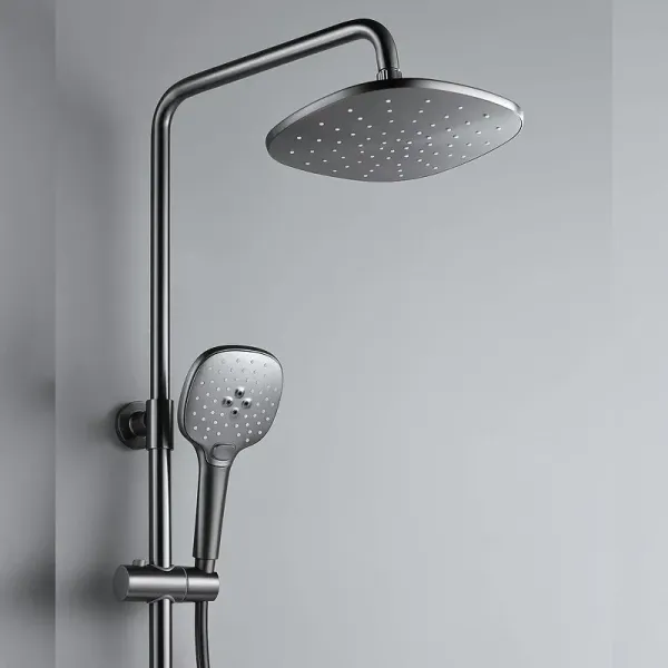 Душевая стойка Black&White Universe 9900MG оружейная сталь