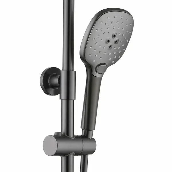 Душевая стойка Black&White Universe 9900MG оружейная сталь