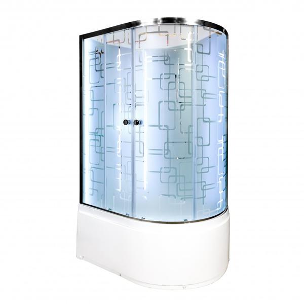 Душевая кабина Deto ЕМ4512 L N LED с гм. 120х80х208 см