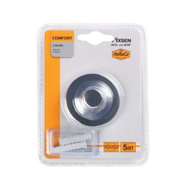 Крючок одинарный хром Fixsen Comfort Chrome (FX-85005) Крючок одинарный хром Fixsen Comfort Chrome (FX-85005)