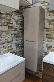Шкаф-колонна BelBagno подвесной левосторонний 40x150см Rovere Nature FLY-MARINO-1500-2A-SC-RN-P-L