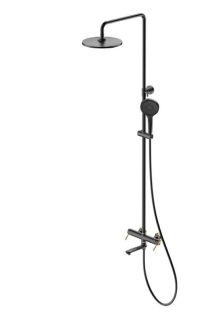 Душевая стойка Gappo G2409-63 чёрный/золото Душевая стойка Gappo G2409-63 чёрный/золото