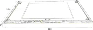 Подстолье Armadi Art 771-080-G  золото 80 см