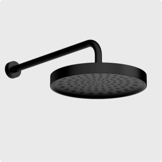 Душевой комплект с термостатом AQUAme AQM8401MB чёрный матовый