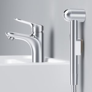 Смеситель для раковины с гигиеническим душем AM.PM F85C03000